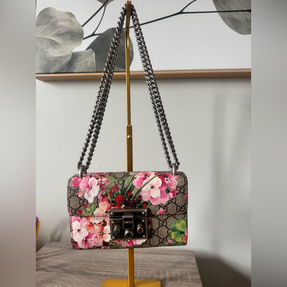 Gucci Padlock Blooms Handbag